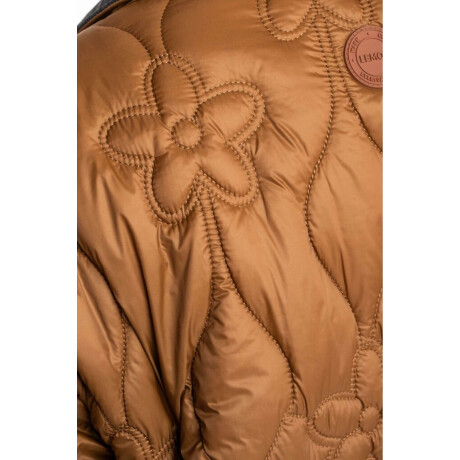 Campera Flores Reversble Chocolate