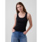 FRCH SL COTTON 2X2 LOGO TANK BLACK