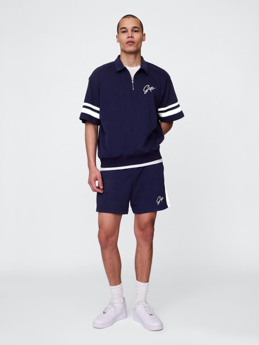 Short Deportivo Sin Felpa Logo Gap Hombre - Navy Uniform 
