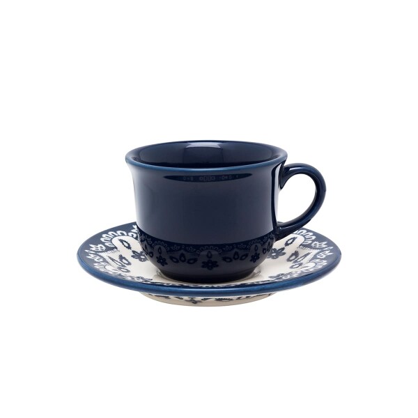 Taza de te con plato Energy floreal 200 ml OXFORD Taza de te con plato Energy floreal 200 ml OXFORD