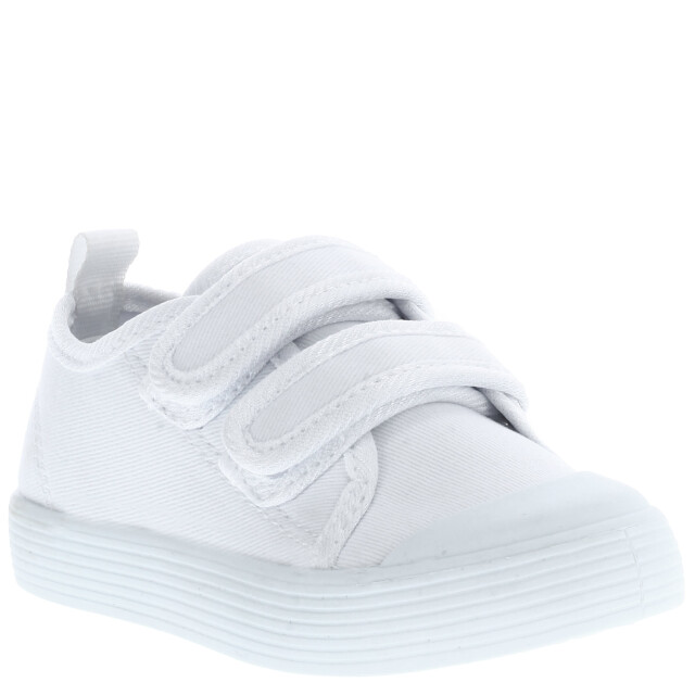 Championes de Niños Croco Kids BLAZE con velcros Blanco