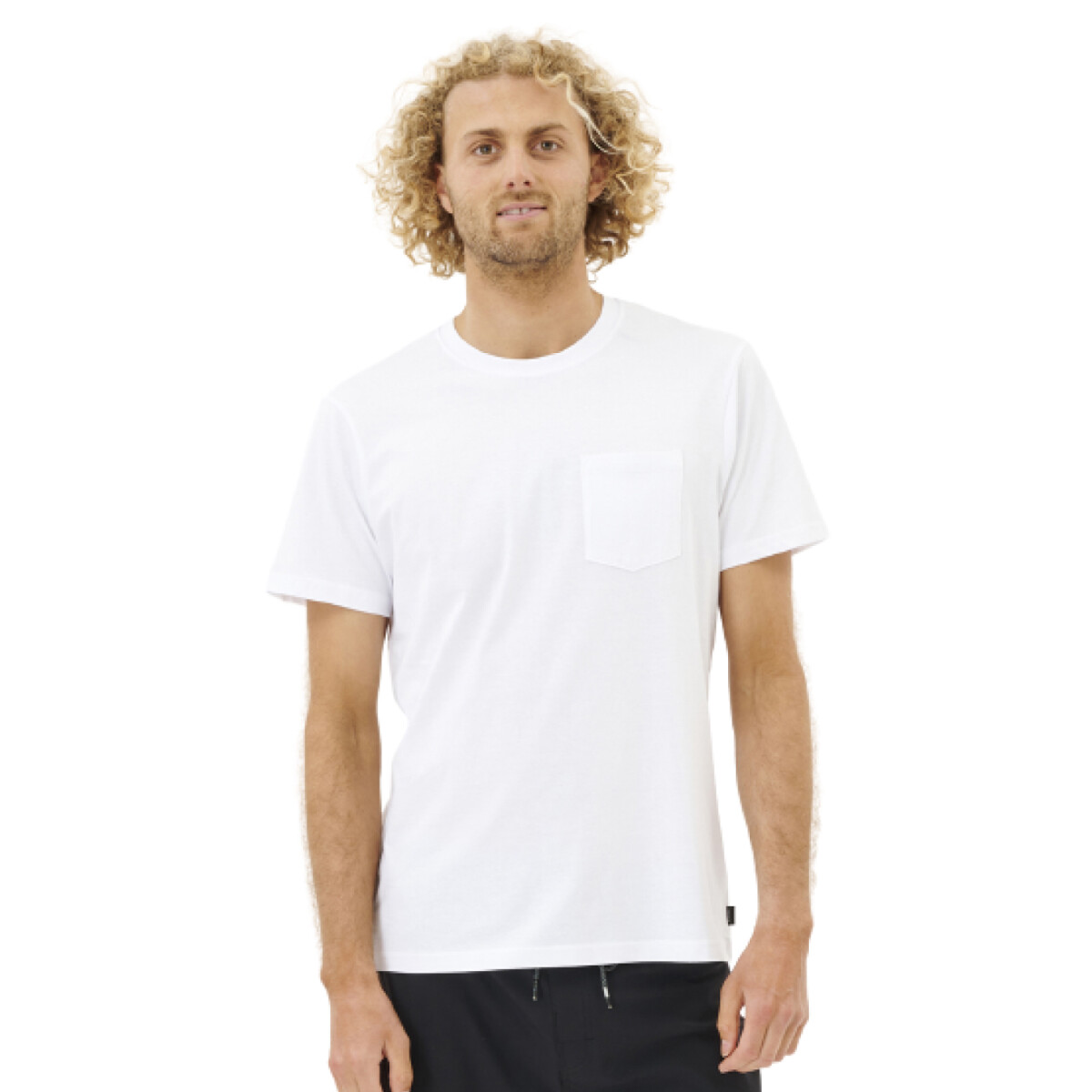 Remera Rip Curl Plain Pocket - Blanco 