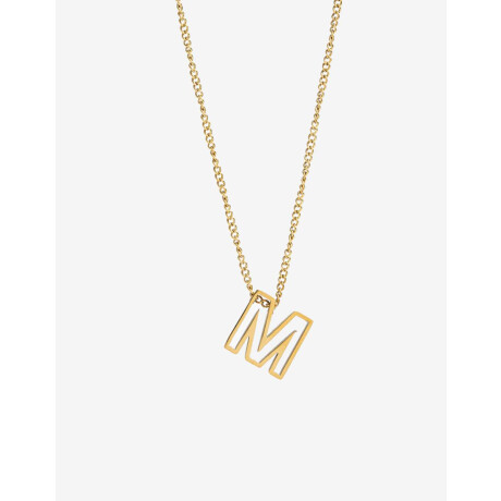 Cadena Corta con Dije Metal Dorado