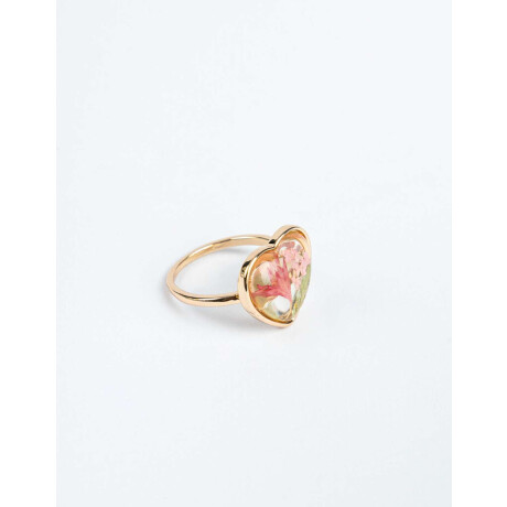 Anillo De Resina Dorado