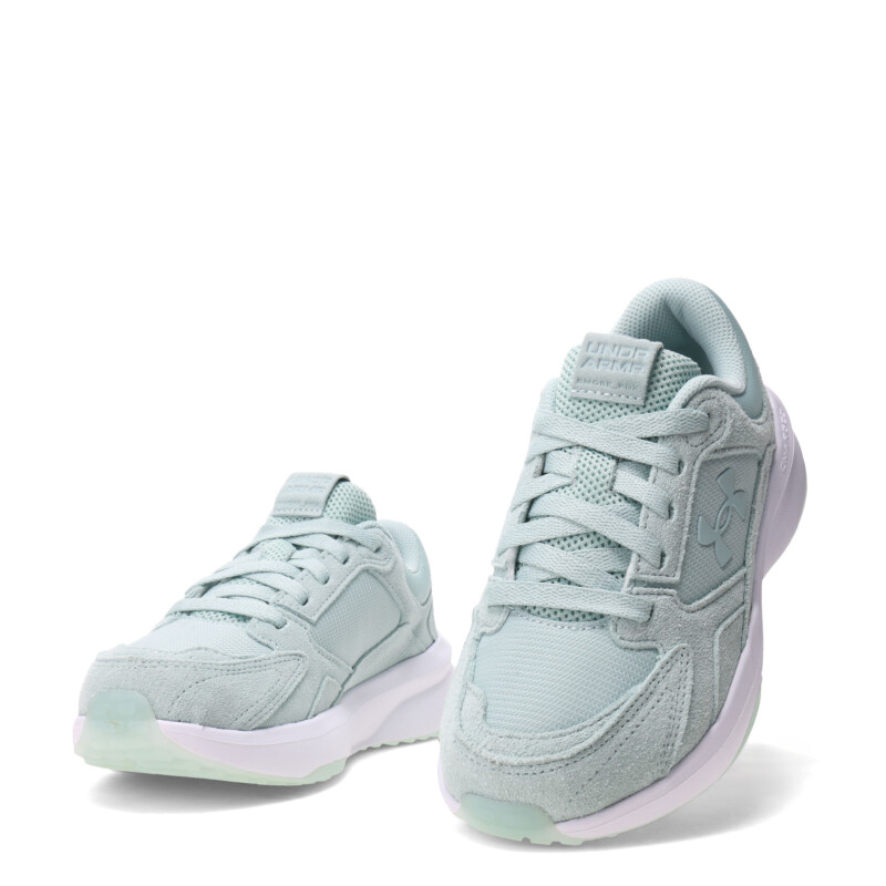 Championes de Mujer UNDER ARMOUR Edge Suede Azul - Verde Menta