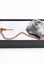 Pin para el Ojal Diseño Flor PLATA