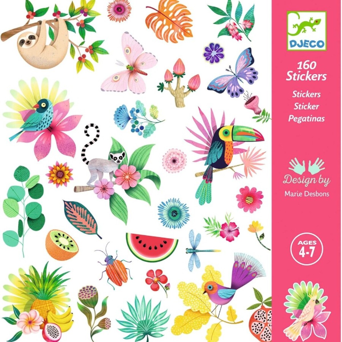 Stickers Djeco Pack 160 Pegatinas 