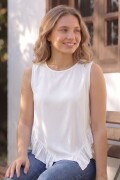 Blusa Casual. NATURAL
