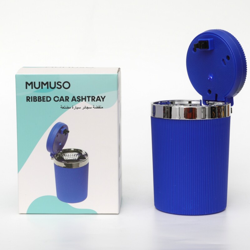 CENICERO PARA AUTO ACANALADO (AZUL) CENICERO PARA AUTO ACANALADO (AZUL)