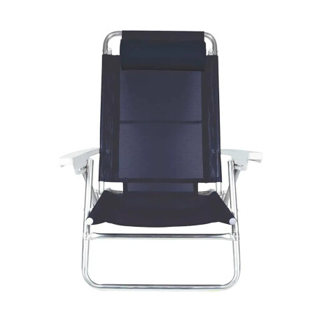 Set Silla 6Pos Almohadilla + Mesa Bandeja Port Divisiones Azul