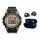 Set Reloj Deportivo Luz + Auriculares Earcuffs Inalámbricos Negro