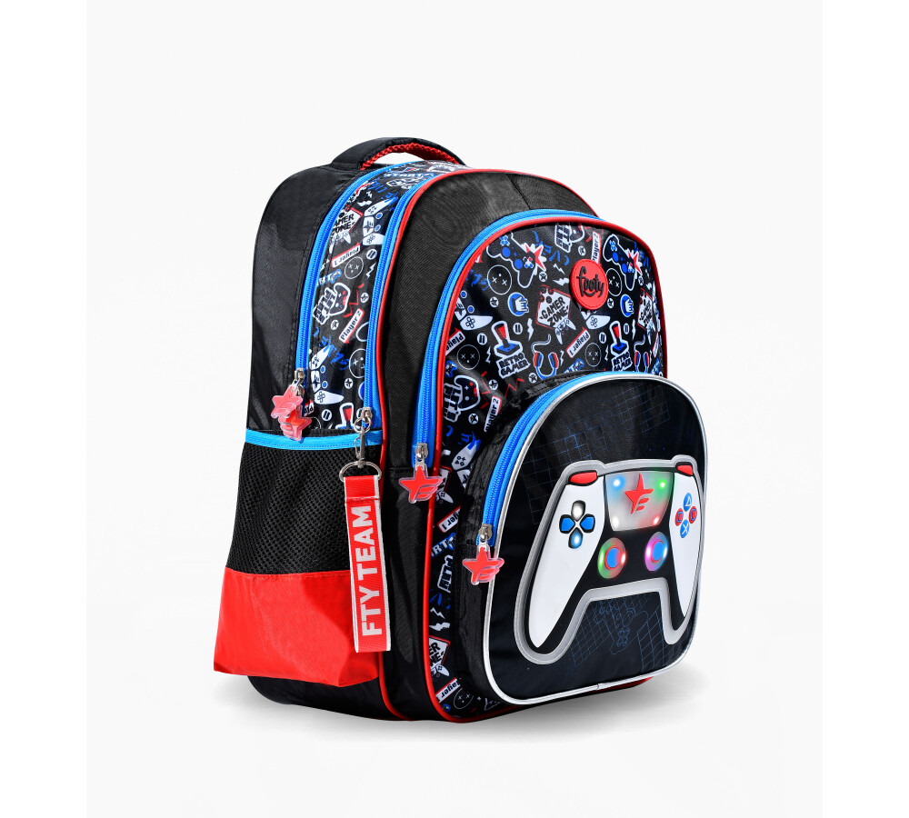 Mochila Futbol Red con Luz Led Footy - Negro/Azul - Footy - 078.F17530106 —  Stadium