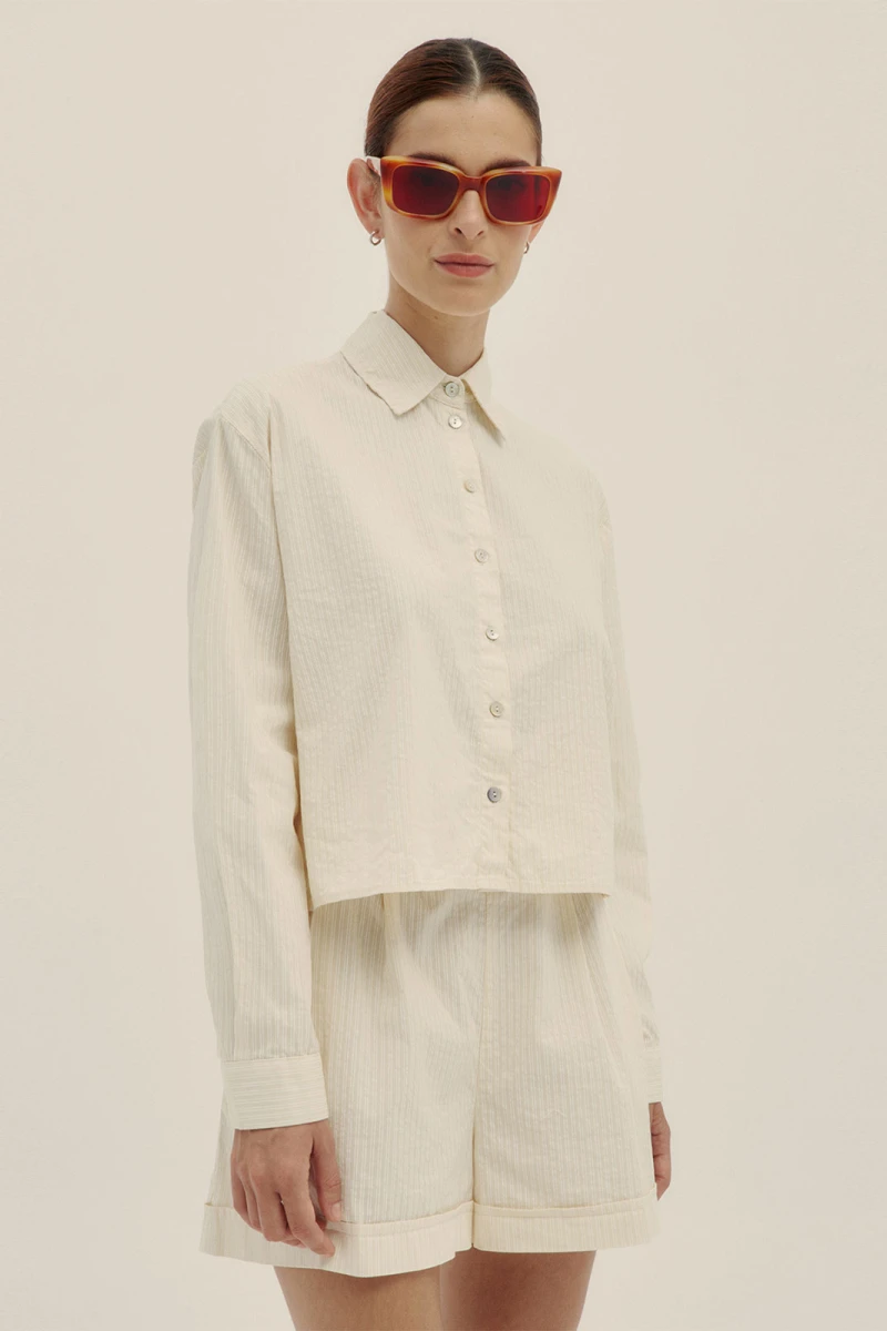 PAO LONG SLEEVE SHIRT Safari