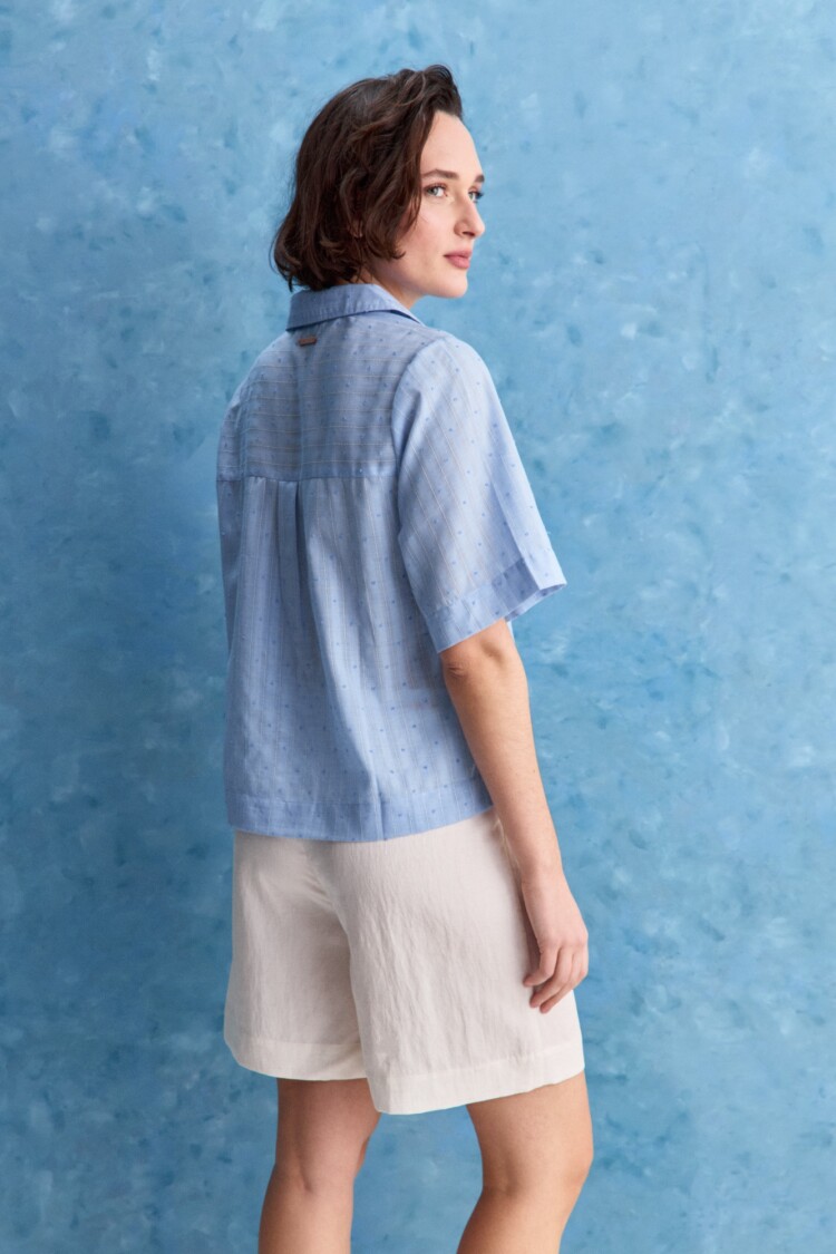BLUSA WHATS Celeste