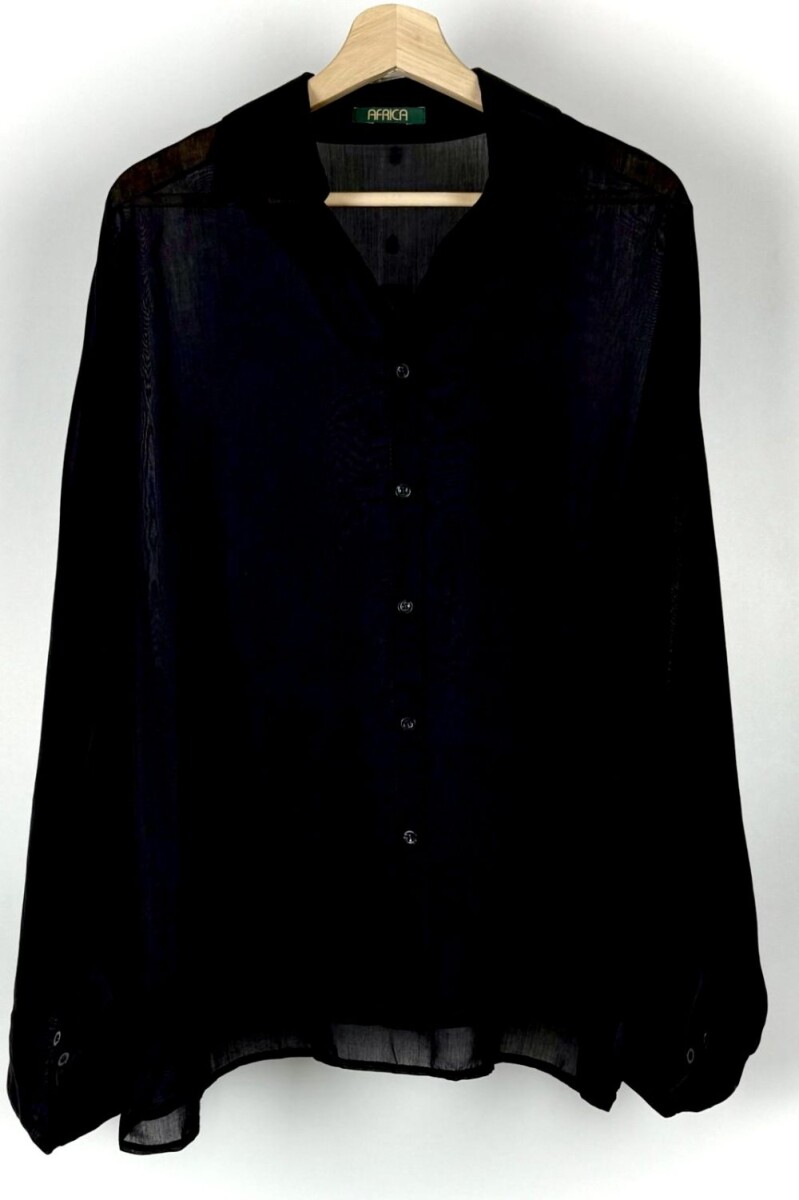 CAMISA TENCEL IRIS - NEGRO 