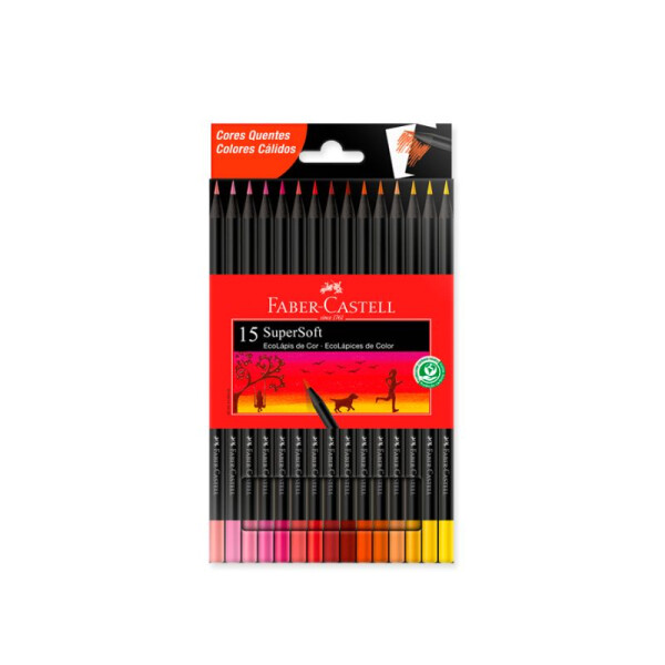 Lápices Faber-Castell Supersoft x15 Única