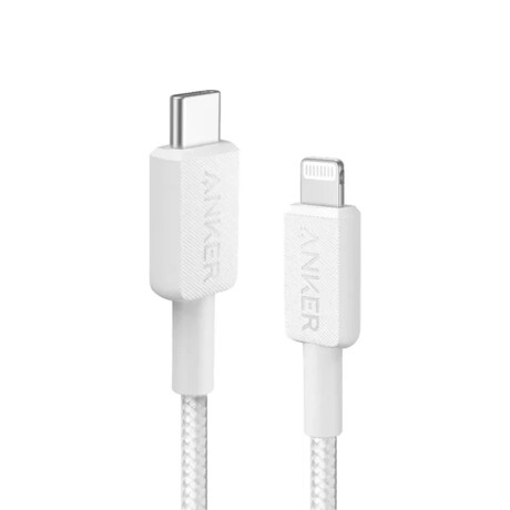 Cable de datos Anker USB-C a Lightning 1m White Cable de datos Anker USB-C a Lightning 1m White