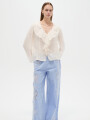 Camisa Florea Marfil / Off White
