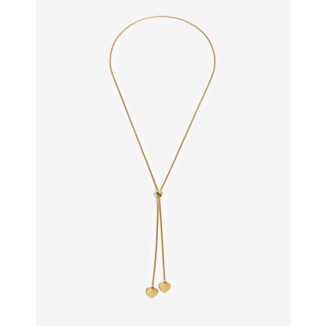 Collar De Acero Dorado Con Dije Dorado