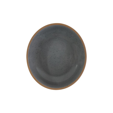 BOWL CERAMICA CHATO COLOR GRIS GUARDA MARRON BOWL CERAMICA CHATO COLOR GRIS GUARDA MARRON