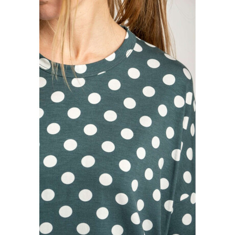 Remeron Lunares Verde