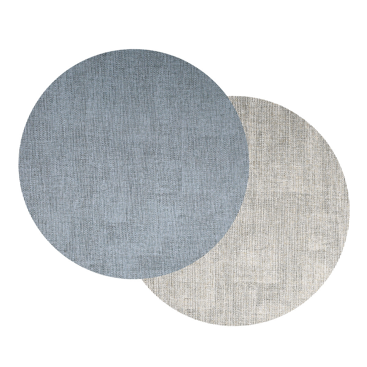 MANTEL INDIVIDUAL DOBLE CARA PREMIUM TEX Ø38CM AZUL/HIELO 