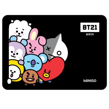 Mousepad BT21 negro