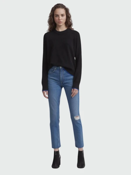 Jean ankle skinny con bolsillos, Pamela Azul