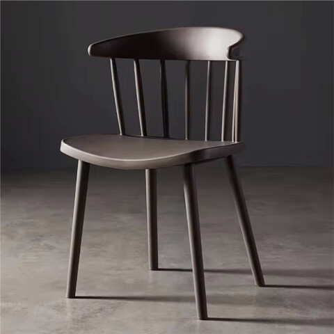 Silla Estilo Curve Luna con Posabrazos - Gris Silla Estilo Curve Luna con Posabrazos - Gris