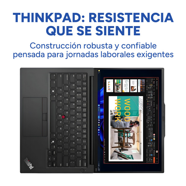 Notebook Thinkpad E14 Ryzen 5 4650u 8gb 256gb 15,6" w11 pro Color Negro