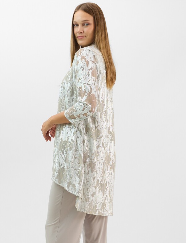 Conjunto 3 Piezas Estampado Lurex PLATEADO