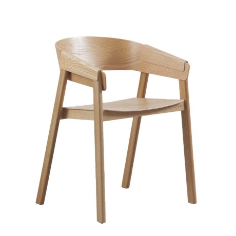 SILLA DE COMEDOR MADERA NATURAL-BEIGE FREDERIK