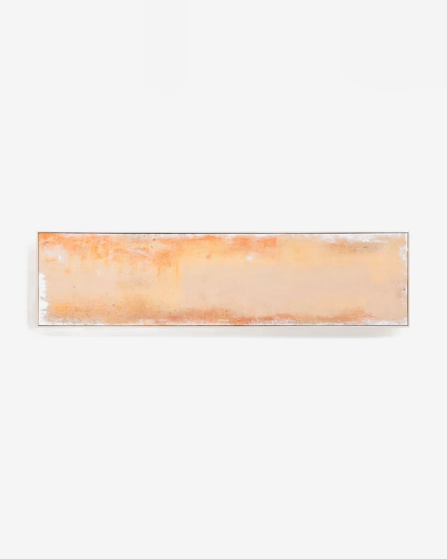 Cuadro abstracto Selnar amarillo 182 x 47 cm