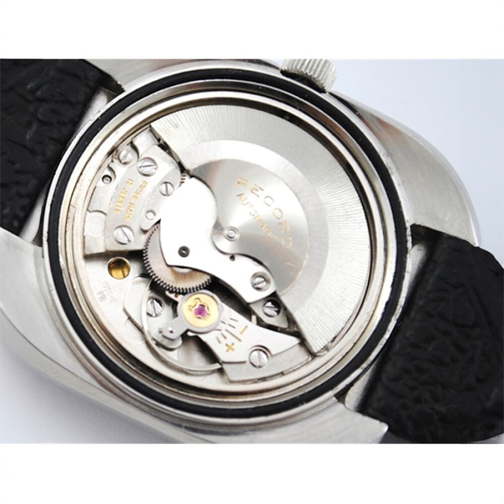 Reloj De Acero Vintage Longines Record Automático Años 1970, Calibre 1955-2 Reloj De Acero Vintage Longines Record Automático Años 1970, Calibre 1955-2