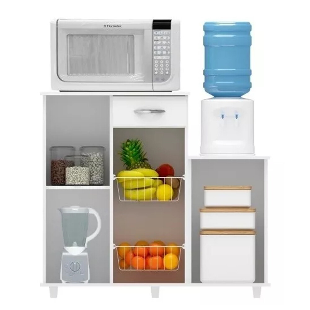 ARMARIO ORGANIZADOR MULTIUSO CON ESTANTE PARA MICROONDAS ARMARIO ORGANIZADOR MULTIUSO CON ESTANTE PARA MICROONDAS