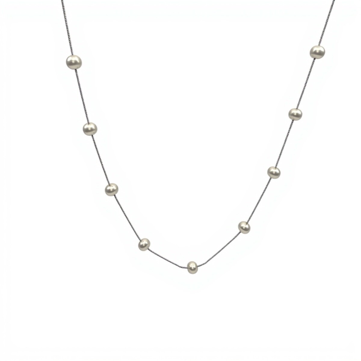 Cadena Bolitas/Perlas de Rio- Plata 925 - Sin Piedra - CD3522 - sinpiedra 