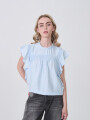 Blusa Tursi Celeste Claro
