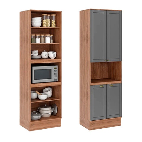 MULTIUSO DE COCINA BV -4 Ptas + 1 Espacio Nogal-Titanio-2617 Sin color