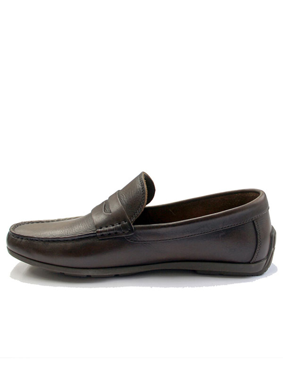 Zapato Mocasín cuero - Marrón 