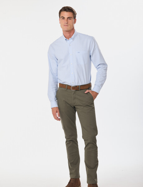 PANTALÓN SKINNY CON SPANDEX Verde