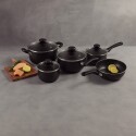 BATERIA DE COCINA TRAMONTINA GLENZ 5 PIEZAS NEGRO