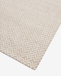 Alfombra Calira de lana jacquard trenzado beige 230 x 160 cm Alfombra Calira de lana jacquard trenzado beige 230 x 160 cm