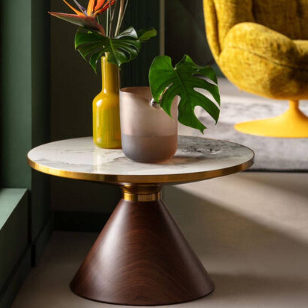 MESA DE CENTRO CONO CERAMIC Blanco Medium 