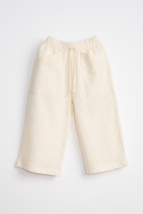 Pantalón ancho Crudo