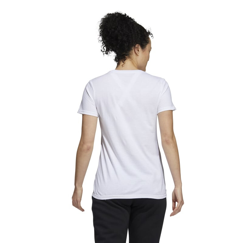Remera Adidas de Mujer - HH8997 Blanco-rosado