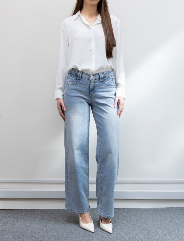Jean Midrise Wide Leg JEAN CLARO