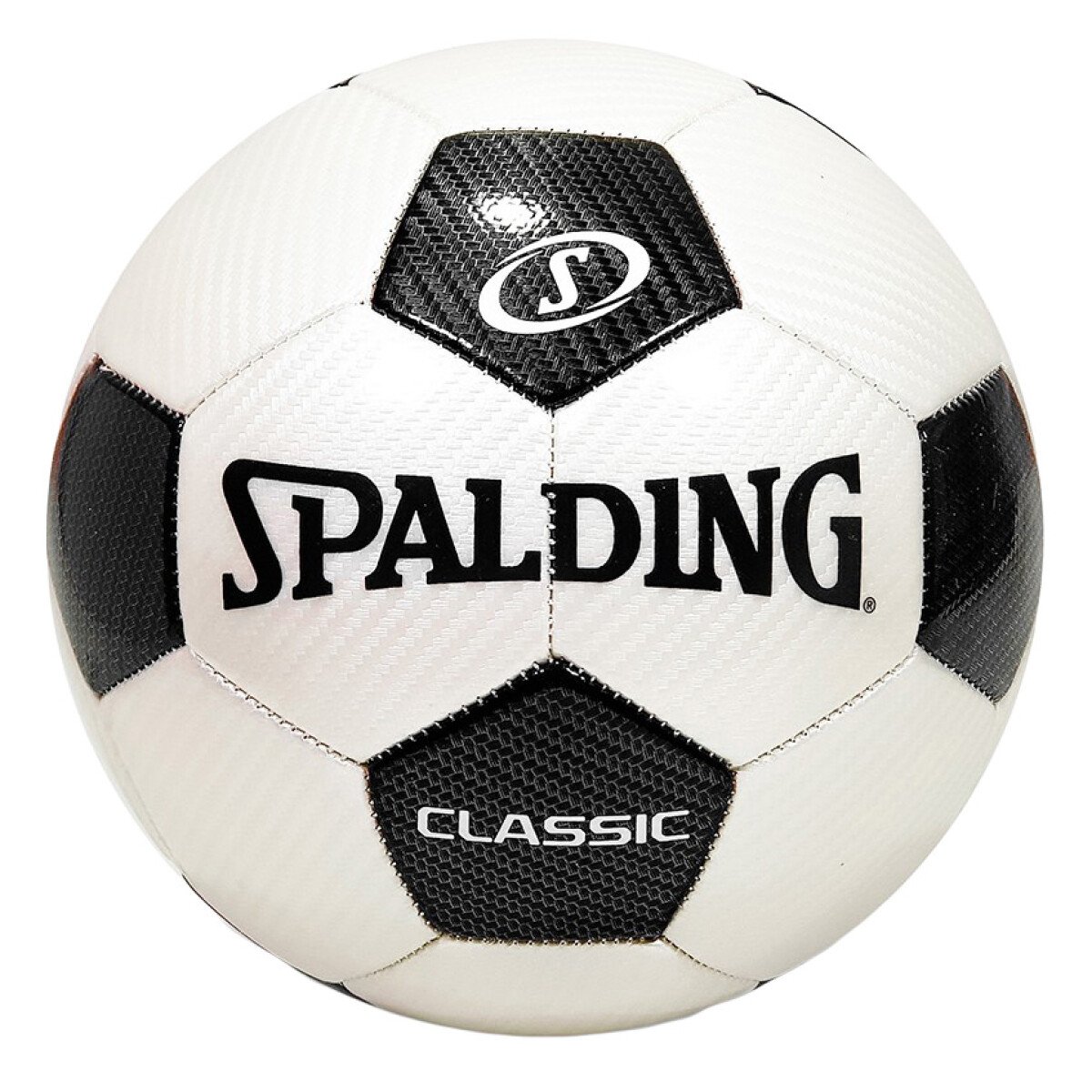 Pelota Spalding Classic Soccer - Blanco - Negro 
