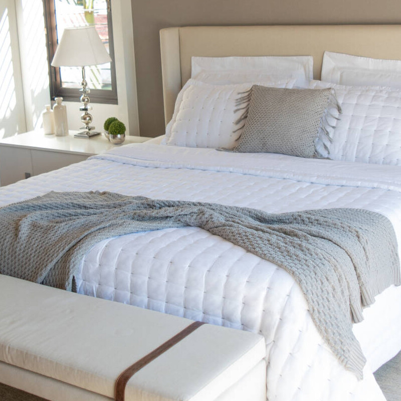 Acolchado 2 Plazas King Blanco 290x240 200 Hilos Acolchado 2 Plazas King Blanco 290x240 200 Hilos