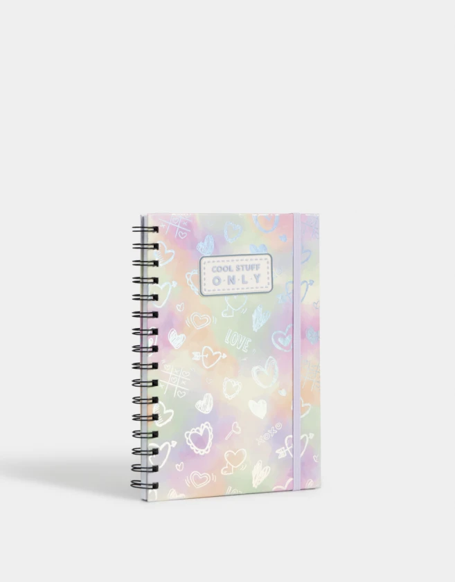Anotadores Cuadernos y Memos Estampados Cuaderno A5 Holográfico Con Tag De Silicona - Combinacion Multicolor