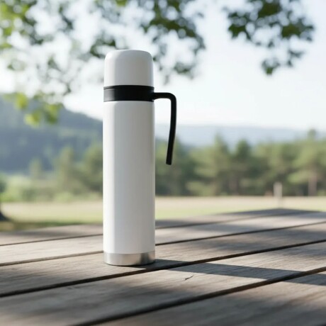 Termo en acero inoxidable de 750 ml Blanco